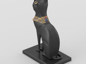 egyptian goddess bastet figurine Modelo 3D
