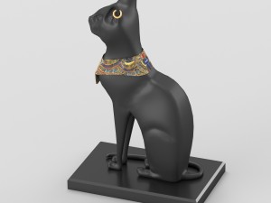 egyptian goddess bastet figurine Modelo 3D
