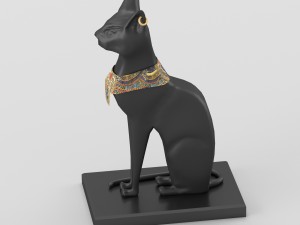 egyptian goddess bastet figurine Modelo 3D