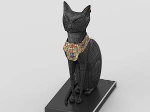 egyptian goddess bastet figurine Modelo 3D
