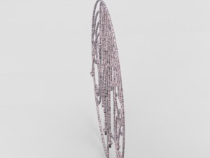 decorative wrought iron lattice in retro style Model 3D