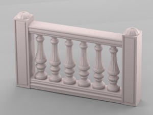 decorative balustrade 3D Model