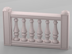 decorative balustrade Model 3D