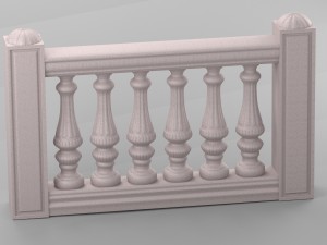 decorative balustrade Model 3D