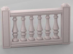 decorative balustrade 3D Model