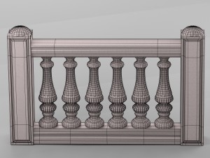 decorative balustrade Model 3D