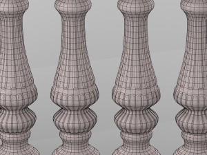 decorative balustrade Model 3D