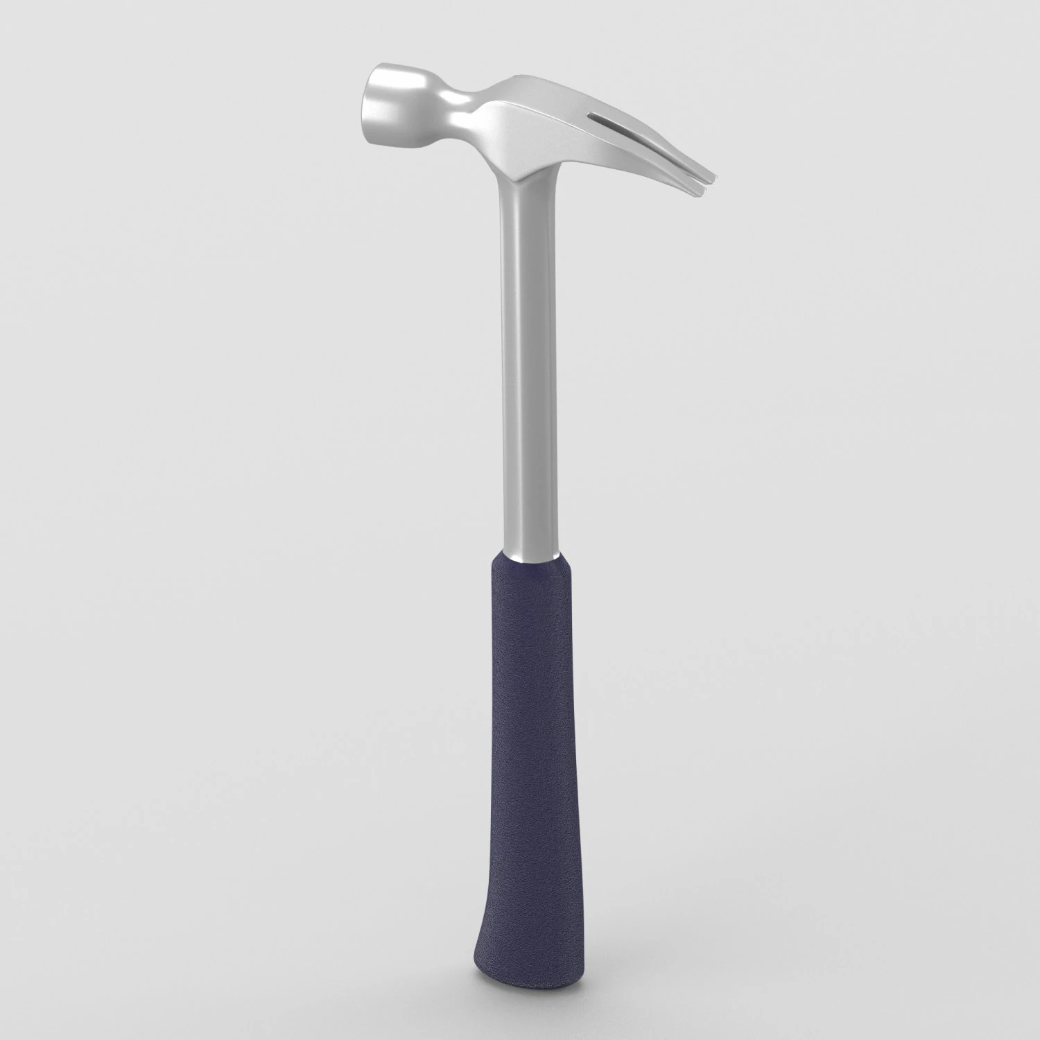 steel nail hammer with grip 3D Model .c4d .max .obj .3ds .fbx .stl .blend 