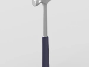 steel nail hammer with grip 3D Model
