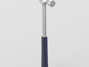 steel nail hammer with grip 3D Модель