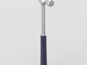steel nail hammer with grip 3D Model
