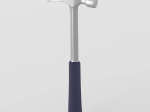 steel nail hammer with grip 3D Model