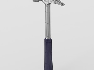 steel nail hammer with grip 3D Модель