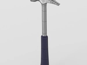 steel nail hammer with grip 3D Model