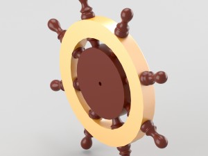 decorative nautical helm 3D Модель