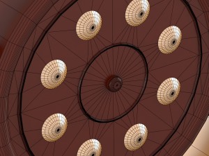 decorative nautical helm 3D Модель