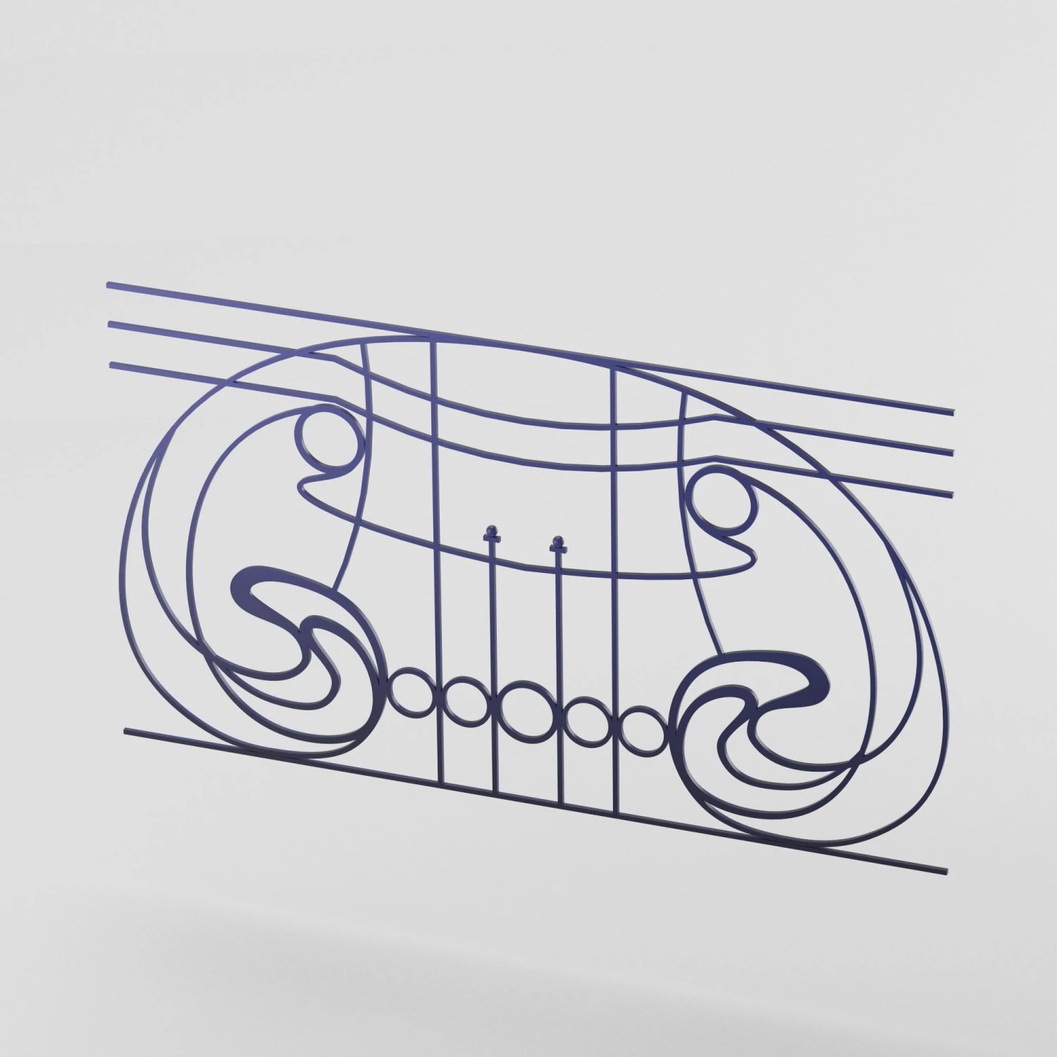 decorative lattice 3D Model .c4d .max .obj .3ds .fbx .stl .blend 