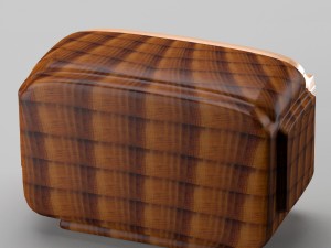 retro radio in art deco style 3D मॉडल