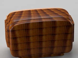 retro radio in art deco style 3D मॉडल