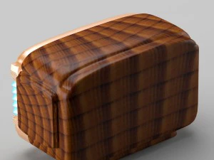 retro radio in art deco style 3D Model