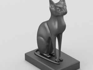 egyptian goddess bastet hi-poly figurine Modello 3D
