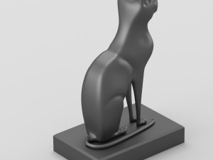 egyptian goddess bastet hi-poly figurine Modello 3D
