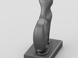 egyptian goddess bastet hi-poly figurine Modello 3D