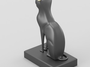 egyptian goddess bastet hi-poly figurine Modello 3D
