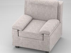 classical fabric couch 3D मॉडल