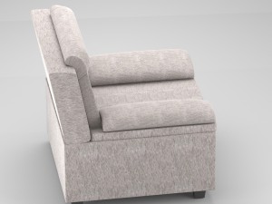 classical fabric couch 3D Model