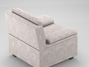 classical fabric couch 3D Model