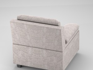 classical fabric couch 3D Model