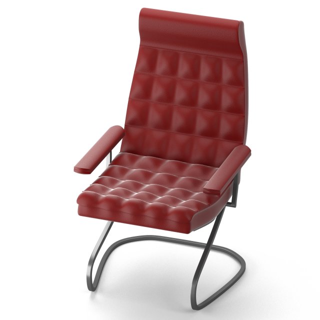 modern leather chair 3D Model .c4d .max .obj .3ds .fbx .stl .blend 