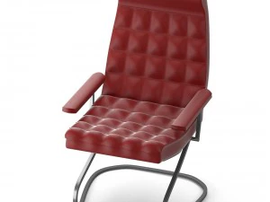 современное кожаное кресло 3D Модель