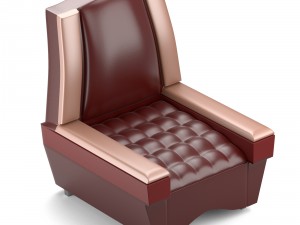classical chair in red 3D Model