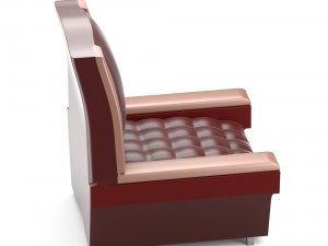 classical chair in red 3D Model
