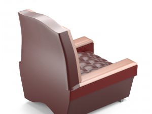 classical chair in red 3D Model