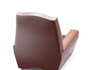 classical chair in red 3D Model