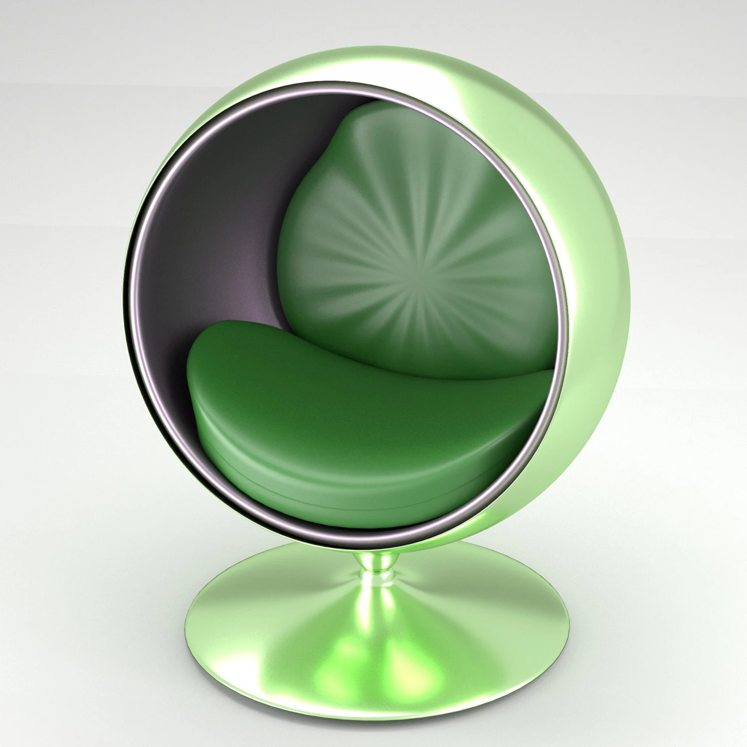 spherical modern chair 3D Model .c4d .max .obj .3ds .fbx .stl .blend