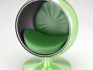 spherical modern chair 3D Model