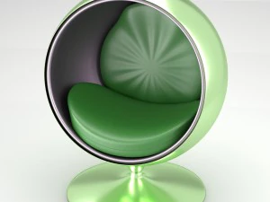 구형 현대 의자 3D 모델