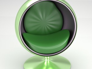 spherical modern chair 3D Model