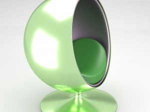 spherical modern chair 3D Model