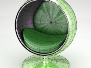 spherical modern chair 3D Model