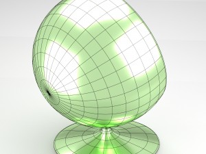 spherical modern chair 3D Model
