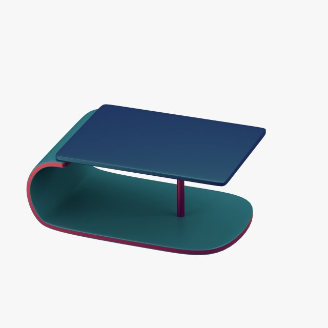 modern table in greenblue with addition of red 3Dモデル .c4d .max .obj .3ds .fbx .stl .blend 