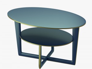 modern table with two levels 3D Model