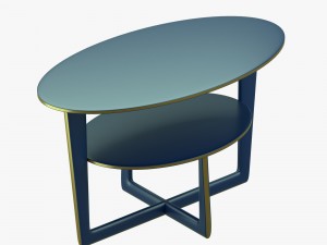 modern table with two levels Modèle 3D