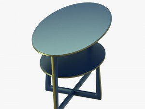 modern table with two levels Modèle 3D