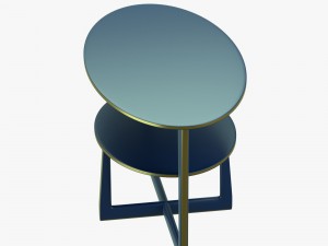 modern table with two levels Modèle 3D
